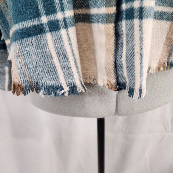 Blue B Collection Plaid Button-Up Flannel Jacket M - Picture 6 of 15